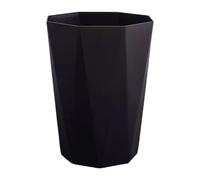 Wswqop Petite Poubelle Ronde et Simple, Sans Couvercle, pour Salon, Buanderie, Chambre, Noir