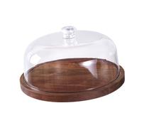 Wswqop Plateau Rond à Gâteaux, Présentoir à Bonbons, Assiette à, Coupe à Fruits, En Bois Acrylique, Idéal pour Servir Lors de Réceptions, Fêtes et Décor, Base Plate