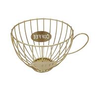 Wswqop Porte-capsules Café Panier Capsule Café Support Capsules Café Organisateur Tasses Capsule Fer Forme Tasse Structure Ajourée Adapté à Maison Café