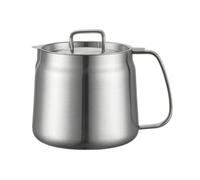 Wswqop Pot à Bec Verseur Inox | Anti-Gtte, Récipient à Filtre, Réutilible, Cuisiniers, 1.5L, Sans Panier