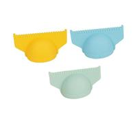 Wswqop Règle de Couture Multifonctionnelle en Silicone, 3 Pièces, Outil de Verrouillage de Couture, Guide de Pouce, Outil de Mesure Droit, 3 Mm