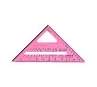 Wswqop Règle Triangulaire de Charpentier, Outil de Mesure D'angle, Triangle de Mesure Précis, Léger et Portable, Adapté à, Rose, 185x187x25mm