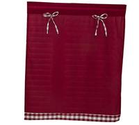 Wswqop Rideau Occultant pour Cuisine, Rideau Court pour Fenêtre de Café, Panneau D'installation Pratique Offrant Intimité, Convient pour Une Armoire, Vin Rouge_74x61cm
