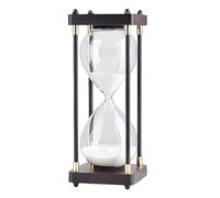 Wswqop Sablier Décoratif de 30 Minutes pour Le Bureau, Idéal pour Les Jeux, Les Cadeaux, Le Bureau Ou La Cuisine, Blanc