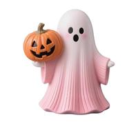 Wswqop Statue Halloween Citrouille Figurine Décor Miniature Résine Ornement Résine Citrouille Fonction Décorative Adaptée à La Chambre Salon, Style B