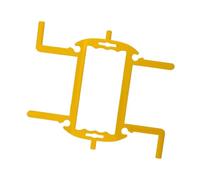 Wswqop Support de Tuyau D'Arrosage Jardin Rangement Pratique Organisateur Portable en PP pour Tuyau Flexible et Câble Stockage Adapté à L'Entretien, Jaune