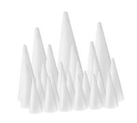 Wsymxuo 16 Cônes En Mousse pour Décoration de Gâteau, Motif Arbre et Composition Florale. Construction Légère En Mousse, Parfaits pour Les Fêtes Scolaires, Le, Style D