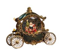 Wsymxuo Boule à Neige de Noël, Boule à Neige En Forme de Carrosse de Noël, Décoration de Table pour Les Mariés, VERT