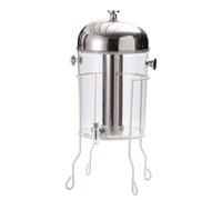 Wsymxuo Distributeur Boissons 8 L Couvercle Arrondi Fontaine à Thé Froid Robe Cylindrique, Base Blanche, 8L