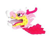 Wsymxuo Kits de Guirlandes de Dragons à Faire Soi-même pour Les Fêtes et Réunions d'enfants, Rose