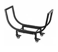 Wsymxuo Porte-Bûches à Roulettes Gran Capacité Rack à Bûches sur Roulettes Assemblage Facile Support à Bois Combustion pour Extérieur, Intérieur, Avec Roulettes