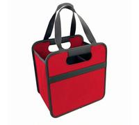 Wsymxuo Sac Porte-Bouteilles Forme Rectangulaire Boîte Porte-Bouteilles Léger Stockage, Rouge Et Noir