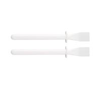 Wsymxuo Spatule Adhésive en 2 Parties, Outil de Bricolage, Spatule Plate pour étaler La Colle, Bâtonnet en Polypropylène pour Les Loisirs Créatifs, Blanc