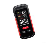 WT635 Analyseur d'humidité avec 8 niveaux de bois et 2 niveaux de matériaux de construction, écran LCD VA de 2,4", lecture de température, indicateurs d'alarme