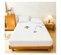 WTAXBH Pprotege Matelas Protège-Matelas imperméable, Grande Taille, en Tissu volumineux et très Doux, Anti-poussière, sans taie d'oreiller(Checkered White,200x220cm)