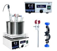 WTRYRN Agitateur Chauffant numérique pour la Recherche 3L | Agitation magnétique avec cuve en acier inoxydable et surveillance de la température pour les expériences en laboratoire