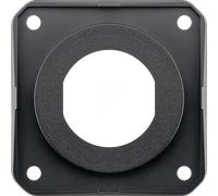 WTS 61657 - Caravan - platine de montage pour prise BERKER Integro, noir