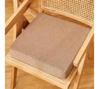Wttfc Light Brown,1 Set,Coussins d'Assise Carré Coussin de Chaise 40x40x3cm pour Intérieur et Extérieur - Galette de Chaise Antidérapants avec Housse Amovible - Coussin de Siege pour Bureau