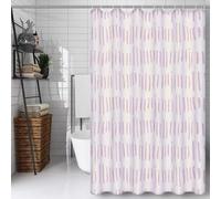 Wucuuxen Crème Rideau Douche 180x180cm Rideau de Douche Rose Shower Curtain - Impression Polyester Tissu - avec 12 Crochets - Tissu Lavable en Machine - Imperméable - pour Salle de Bain - Hôtel D#916