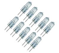 Wudaizhi 10pcs halogène g4 Lampe Ampoules de Lampe 6V 20W JC Type Clear Clear Asered Beads Perles Lampe en Cristal Chaud Blanc Couleur luminosité L