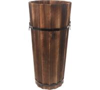 Wudaizhi Porte-Parapluie en Bois pour Porte D'entrée, Seau À Parapluie Autoportant, Vase À Fleurs Rustique, Bâton De Marche, Organisateur De Canne pour Maison Le Bureau