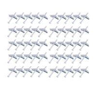 Wudhgslc Boulons À Bascule Pour Cloisons Sèches 1/8 Pouce Galvanisés Sûrs | robuste et finition raffinée grâce à une production avancée, kit de 50 boulons à bascule 1/8 pouce pour cloisons