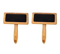 Wudhgslc Brosses à Carder en Bois Nettoyage et Felting à Aiguille Laine | Ce duo de brosses en bois offre une prise en main confortable et optimise le feutrage et le démêlage de laine, tapis.