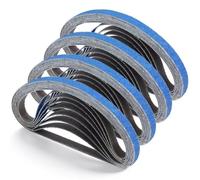 Wudhgslc Ceinture de ponçage 1/2 x 18 pouces Grain 80 Bois Ultra | Pack de 32 bandes des stocks suffisants pour un travail continu et sans interruptions sur chantier .