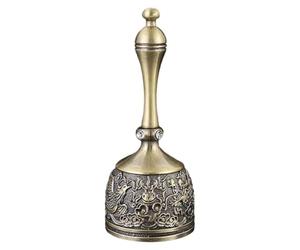 Wudhgslc Cloche à Manivelle - Sonnerie Puissante pour Restauration | Sonnette à manivelle: son clair et puissant, idéale pour annonces en restaurant ou salle, portable et simple d'utilisation.