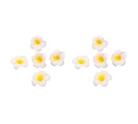 Wudhgslc Fleurs Frangipanier Artificielles en Mousse Blanche 5 cm 200-pcs | Grand lot de pétales en mousse homogènes 5 cm, faciles à assembler pour chapeaux et accessoires DIY mariage chic.