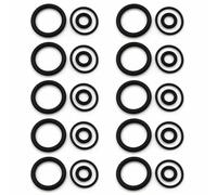 Wudhgslc Joint torique pour soupape d'air - 10 pièces incluses spa piscine | Convient pour remplacement : 10 joints de couverture et 20 joints d'arbre inclus, couleur noire, matériau élastique