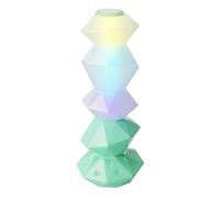 Wudhgslc Lampe en Cristal 3D Empilable-Haut-Parleurs Bluetooth Intégrés | Lampe LED en cristal empilable 3D, une fusion lumineuse et sonore: veilleuse chic qui élève le style de votre pièce.