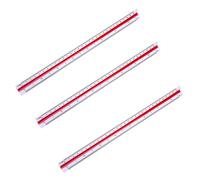 Wudhgslc Règle Triangulaire Plastique 1:20 1:25 1:50 1:75 1:100 1:125 2P | Compact et , ce set 3 pièces se glisse dans la mallette de dessin et convient pour les relevés et maquettes.