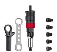 Wudhgslc Riveteuse Sans Idéale Menuiserie et HVAC Adaptateur 2,4-6,4 mm | Contenu du kit: 1 adaptateur, 1 poignée, 1 t 5 têtes rivet 2,4-6,4 mm; outil compact et facile à transporter
