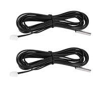 Wudhgslc Thermistor Temperature Sensor Sonde 2m 10K 3950 Noir | 10K ±1% thermistor avec constante B 3950, boîtier robuste, câble 2 m, -20 à 105 C, capteur de précision.