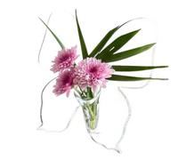 Wudhgslc Vase Papillon en Acrylique Transparent Cadre réinventé pour Fleurs | Fabriqué en acrylique 100%, ce vase léger est incassable et facile à nettoyer, idéal pour familles avec enfants et animaux.