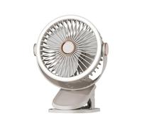 Wudhgslc Ventilateur Clip-on Bureau Silencieux Rechargeable 3 Vitesses LED | Idéal pour tout espace: 5 modes d'installation clip-on, bureau, mural, plafond et lampe de nuit; flux d'air efficace.