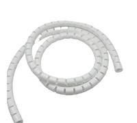 WUDOLI Gaine de câble flexible en spirale de 5 mètres, protection for câbles et câbles Outils(White,8mm 5 Meters)