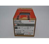 Würth Assy 4 CSMP Lot de 100 vis pour panneaux d'aggloméré, 5 x 120 mm, en acier galvanisé, filetage partiel, tête fraisée RW 20