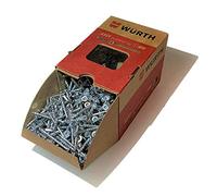 Würth ASSY 4 CSMP Lot de 500 vis pour panneaux d’aggloméré, 4 x 45 mm, en acier galvanisé, passivé bleu, filetage partiel, tête fraisée, avec RW 20