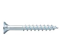 Würth ASSY 4 CSMP Lot de 500 vis pour panneaux d'aggloméré, 4 x 50 mm, en acier galvanisé, passivé bleu, filetage partiel, tête fraisée, RW 20