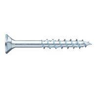 Würth ASSY 4 CSMP RW 20, Lot de 100 vis pour panneaux d'aggloméré 5 x 90 mm en acier galvanisé passivé bleu