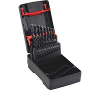 Würth Metalbohrer Set Ø 1,0-10,0 x 0,5 mm, HSS DIN 338 Typ RN 130° 19-pièces, Assortiment de forets hélicoïdaux, ZEBRA-Premium