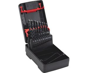Würth Metalbohrer Set Ø 1,0-10,0 x 0,5 mm, HSS DIN 338 Typ RN 130° 19-pièces, Assortiment de forets hélicoïdaux, ZEBRA-Premium