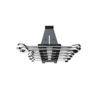 Würth Zebra Clés mixtes à cliquet 6 pièces 8, 10, 12, 13, 17, 19 mm y compris support plastique Fonction de cliquet dans l'anneau et la mâchoire Clés mixtes à cliquet