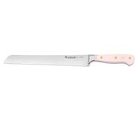 Wüsthof Couteau à pain CLASSIC COLOUR 23 cm - double ondulation de précision - sel rose de l'Himalaya