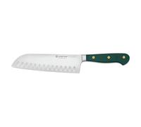 WÜSTHOF Classic Santoku à lame alvéolée 17 cm, Fresh Rosemary (Vert)
