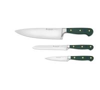 WÜSTHOF Classic Set de couteaux avec 3 couteaux de cuisine, Fresh Rosemary (Vert)