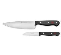 Wüsthof Gourmet Ensemble de couteaux comprenant 2 couteaux de cuisine, noir