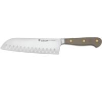 Wüsthof Santoku mit Kullenschliff / Santoku Hollow Edge Classic Colour Velvet Oyster 17 cm 1061731317